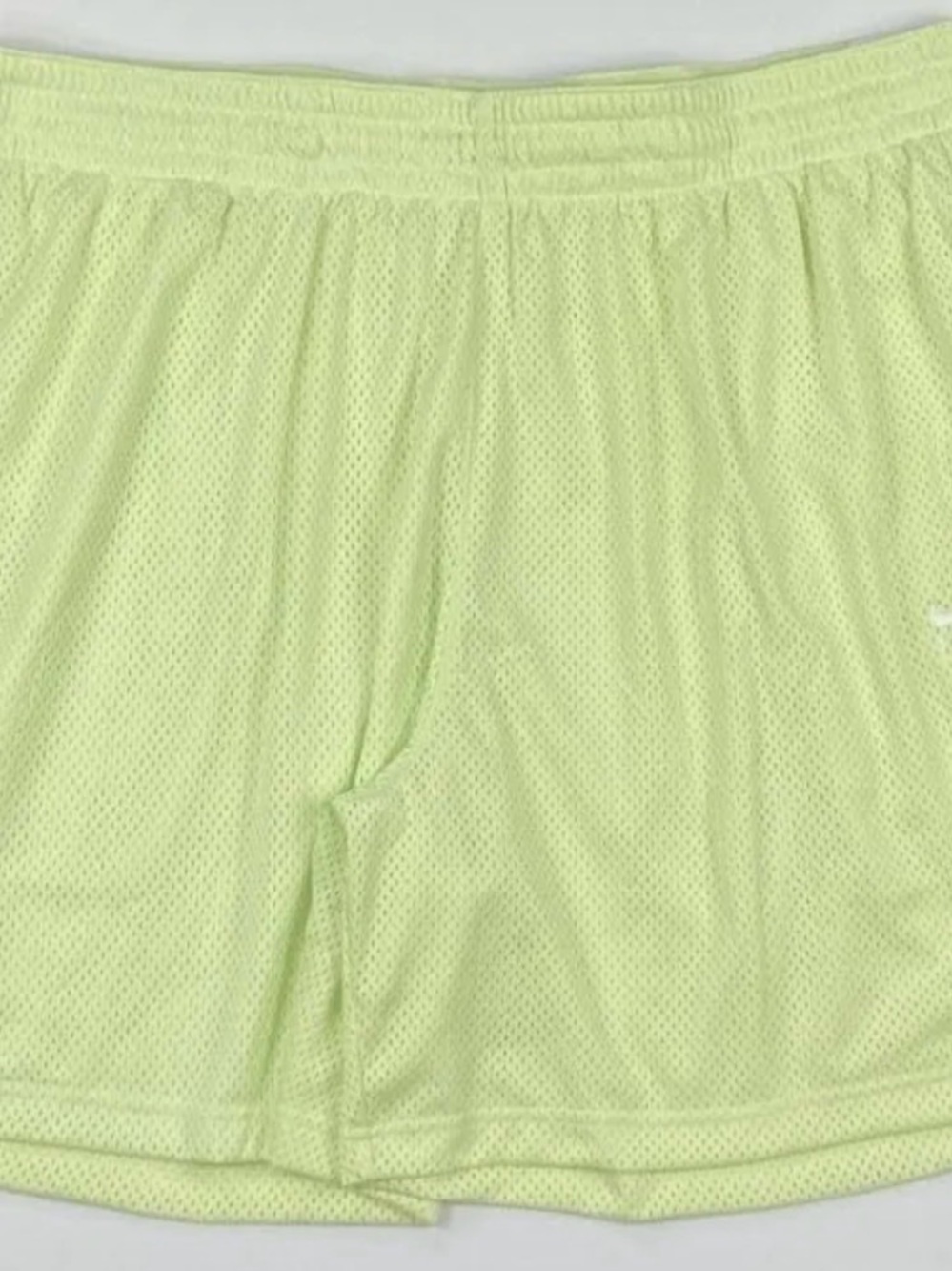 Nike Women's Light Green Athletic Mesh Shorts